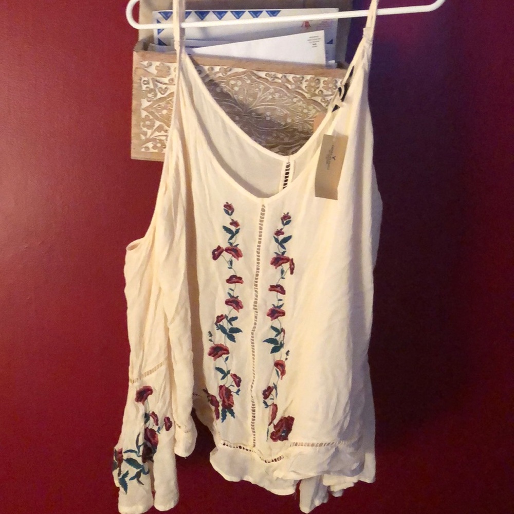 Cold shoulder long sleeved blouse